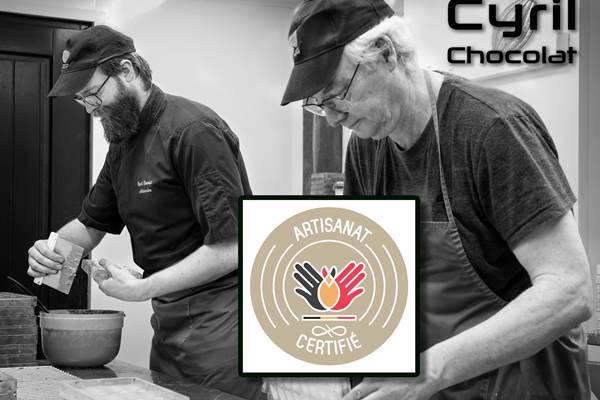 Cyril Chocolat reconnu Artisan Certifié