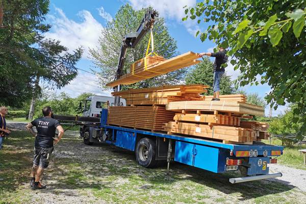 Mardi 7 juin livraison des bois