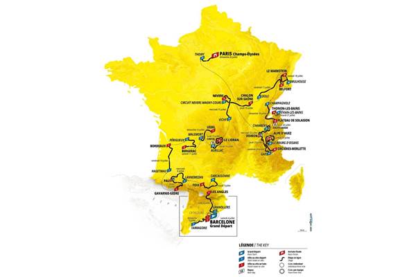 La carte du Tour de France 2026-photo-news