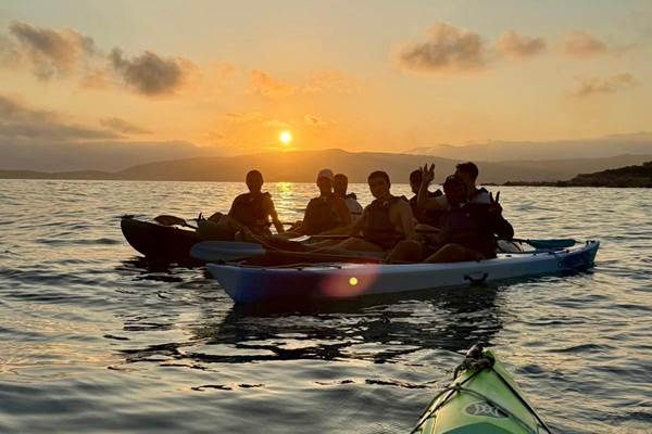 Abbartello kayak Corse paddle coucher de soleil-photo-news