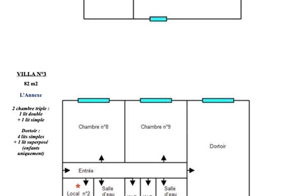 Plans 3 maisons gîte Osmonde N2