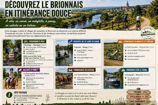 Activités variées en itinérance douce