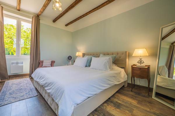 Sky blue bedroom