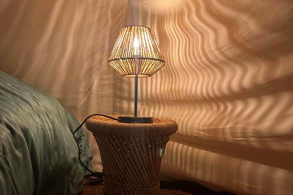 ambiance chaleureuse tente lotus