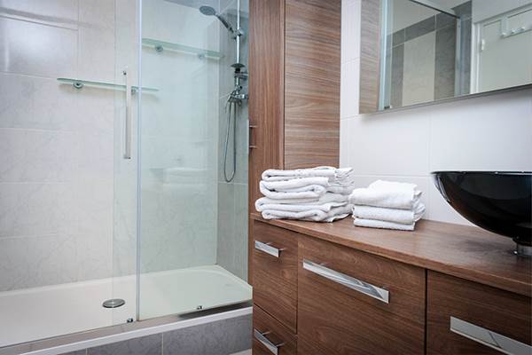 Salle de bain 2 à l'étage du gîte La ferme de Wary