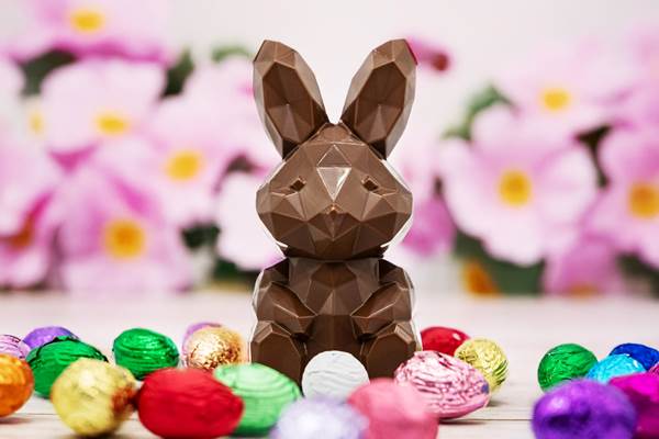 Lapin de pâque low poly