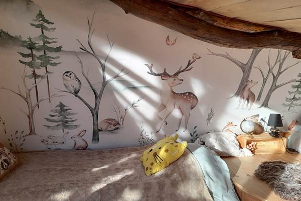 chambre des enfants à l'étage