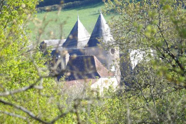 Vue de la maison sur Padirac et son château