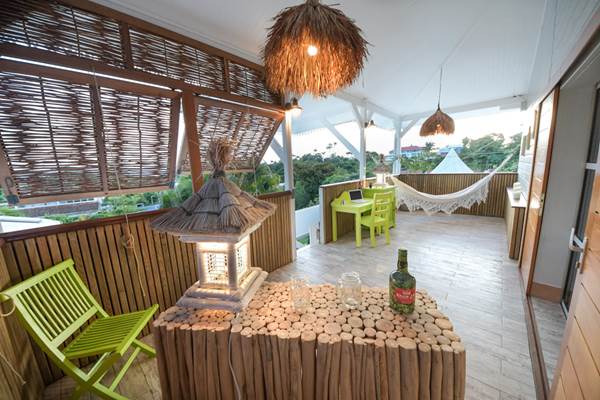 La terrasse, le bureau le hamac