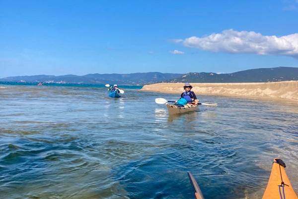 Jogging pagayé bien vieillir 2025 avec Abbartello kayak embouchure du Rizzanese vue Porto Pollo-photo-news