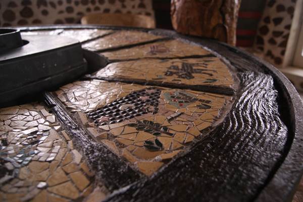 Table en mosaique