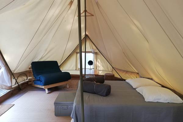 tente amenagee camping limousin