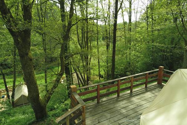 A l'ombre des chênes - terrasse