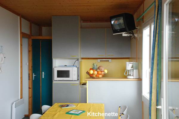 Les Chalets de la Margeride: Une kitchenette bien équipée
