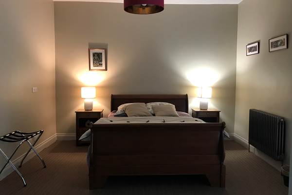 Chambre double avec baignoire accès terrasse