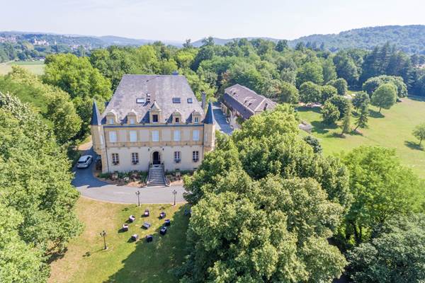 Vue aérienne du domaine de Puy Robert
