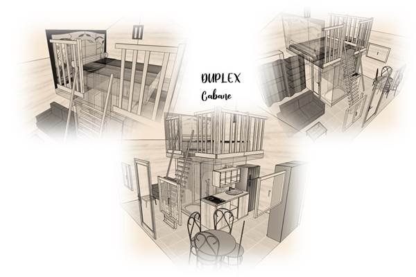 Plan de la Cabane Duplex