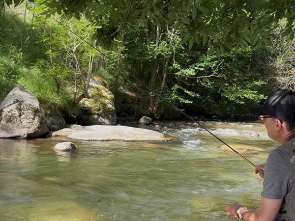 Pêche en nymphe au fil rivière le Carol