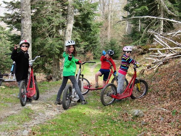 Pause à l 'entrée de la forêt des Téchous