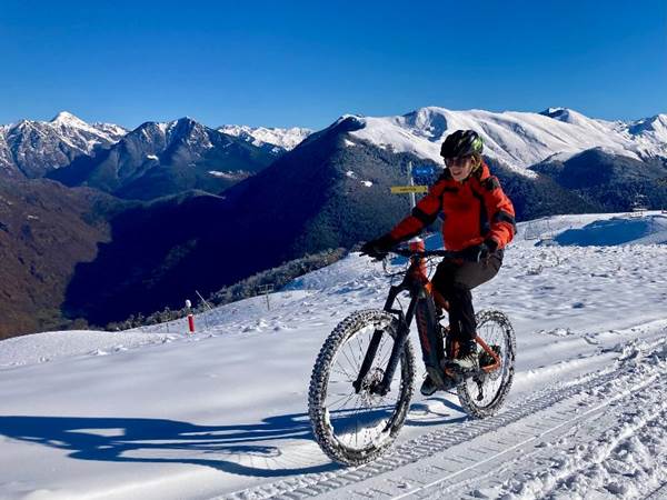 VTT Electrique sur Neige à Superbagnères