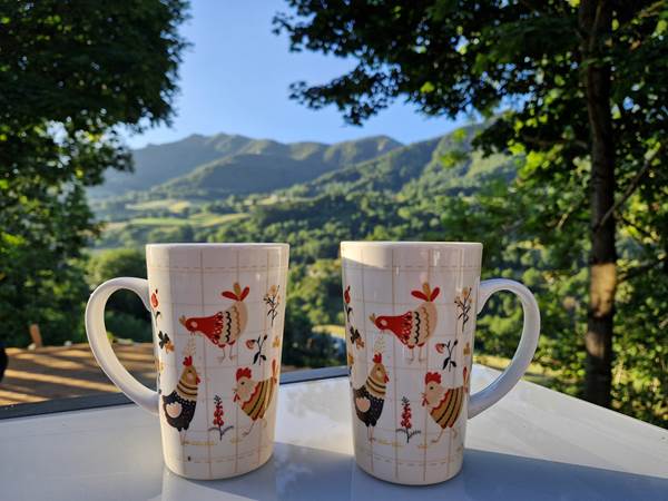 Vue de la terrasse du bas