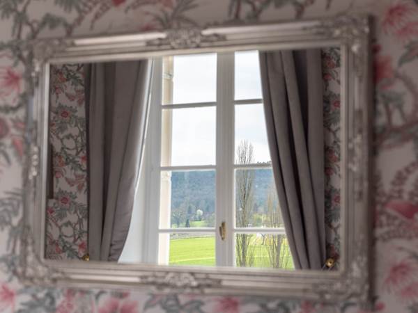 Chambre Pivoine château 3 avec vue sur le parc