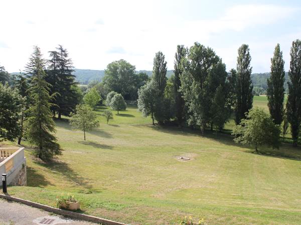 Vue du parc depuis gîtes