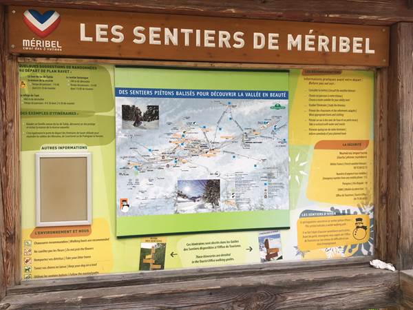 sentiers de Meribel