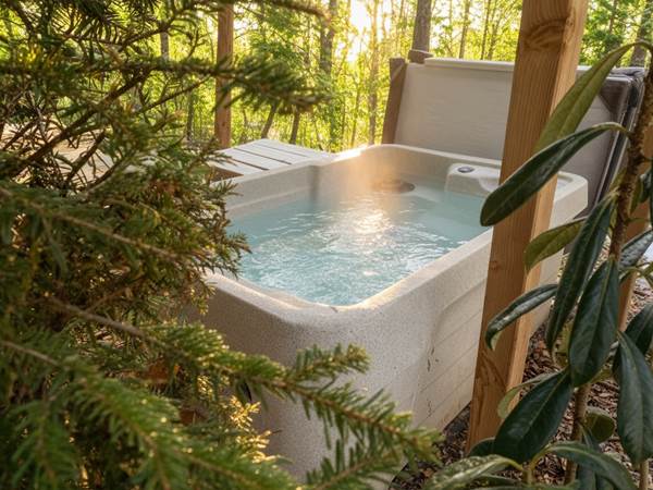 Spa privatif chauffé à 38°C