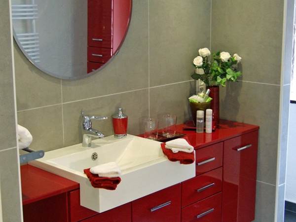La salle d'eau de la chambre Cannelle