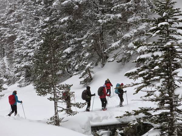 Randonnée à raquettes à Cauterets Pont d'Espagne