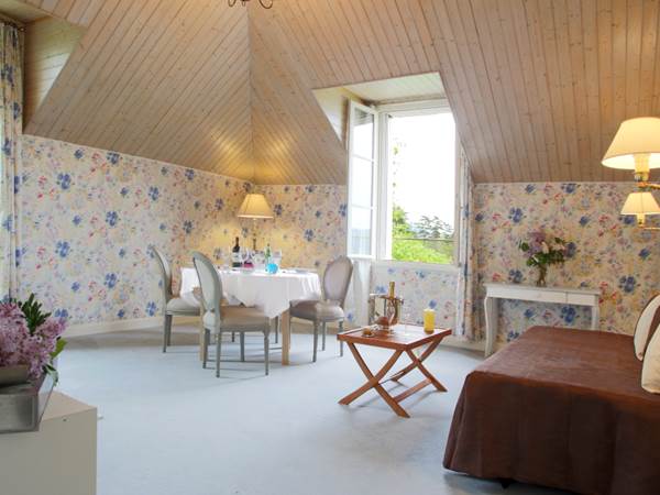 Gîte de charme Suite Privilège 42 41 40  séjour vue de l'entrée