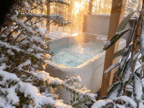 Spa privatif chauffé à 38 °C