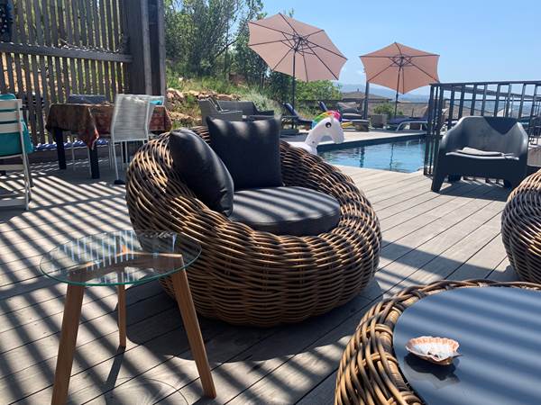 La terrasse et piscine