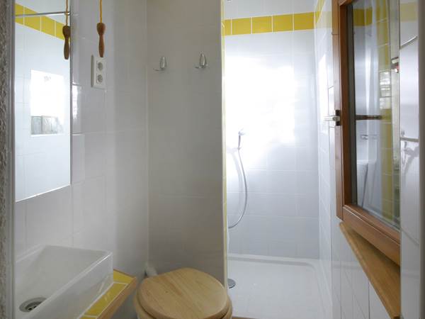 Salle d'eau (lave-main, WC, douche)