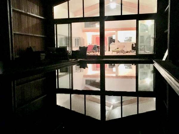 La terrasse vue de nuit