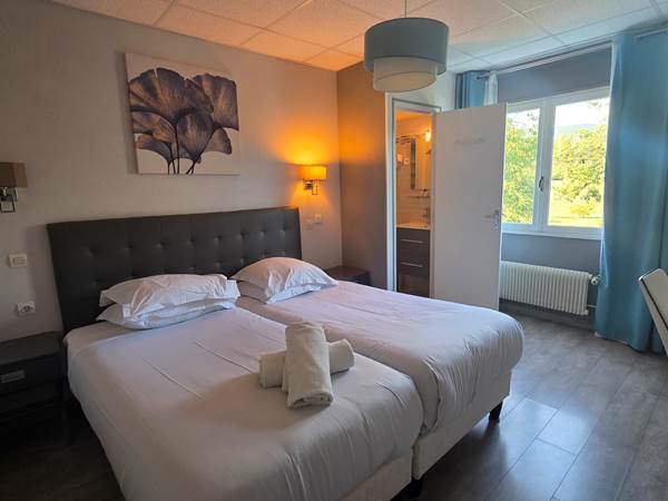 Chambre twin vue riviere