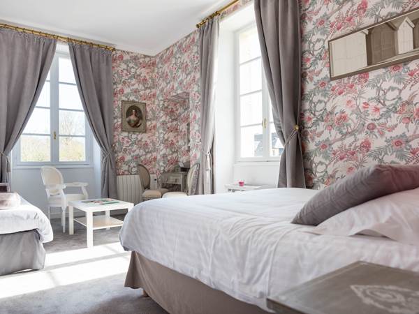 Chambre Pivoine 3 au 1er étage du château 2/4 couchages