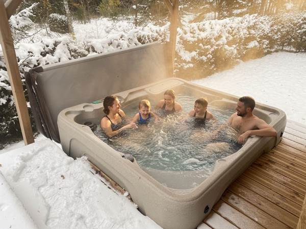 Spa privatif chauffé à 38°C