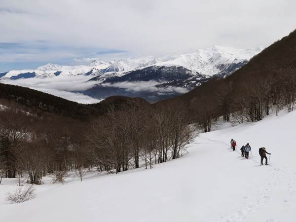 Progression à raquettes en Val d'Azun
