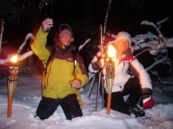 Balade nocturne hivernale à Cauterets