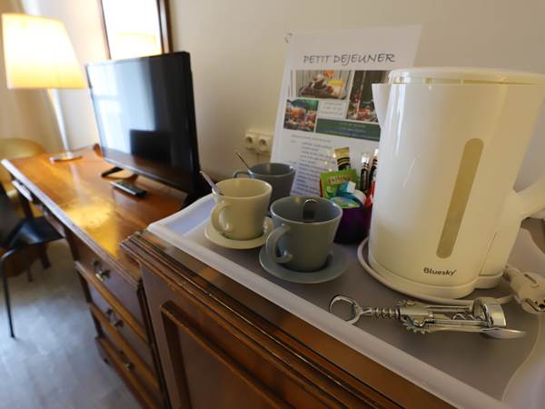 Plateau d'accueil - thé/café/tisanes gratuit