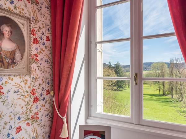 Chambre Coquelicots vue sur prairie