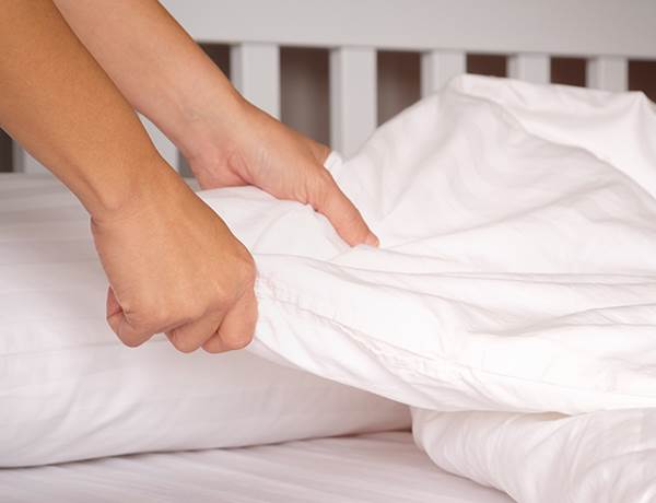 Second passage linges remplacés, ménage pendant le séjour