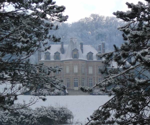 Le château sous la neige