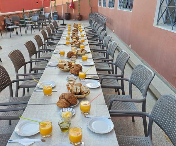 petit dejeuner terrasse