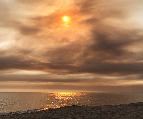 coucher ce soleil à la plage