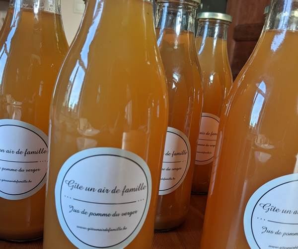 Jus de pommes du verger