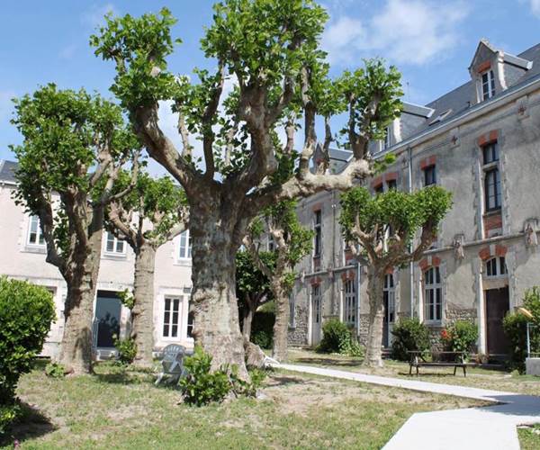 Aube cour arrière