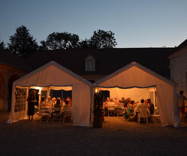 Soirée festive au gîte du château de la Caloterie